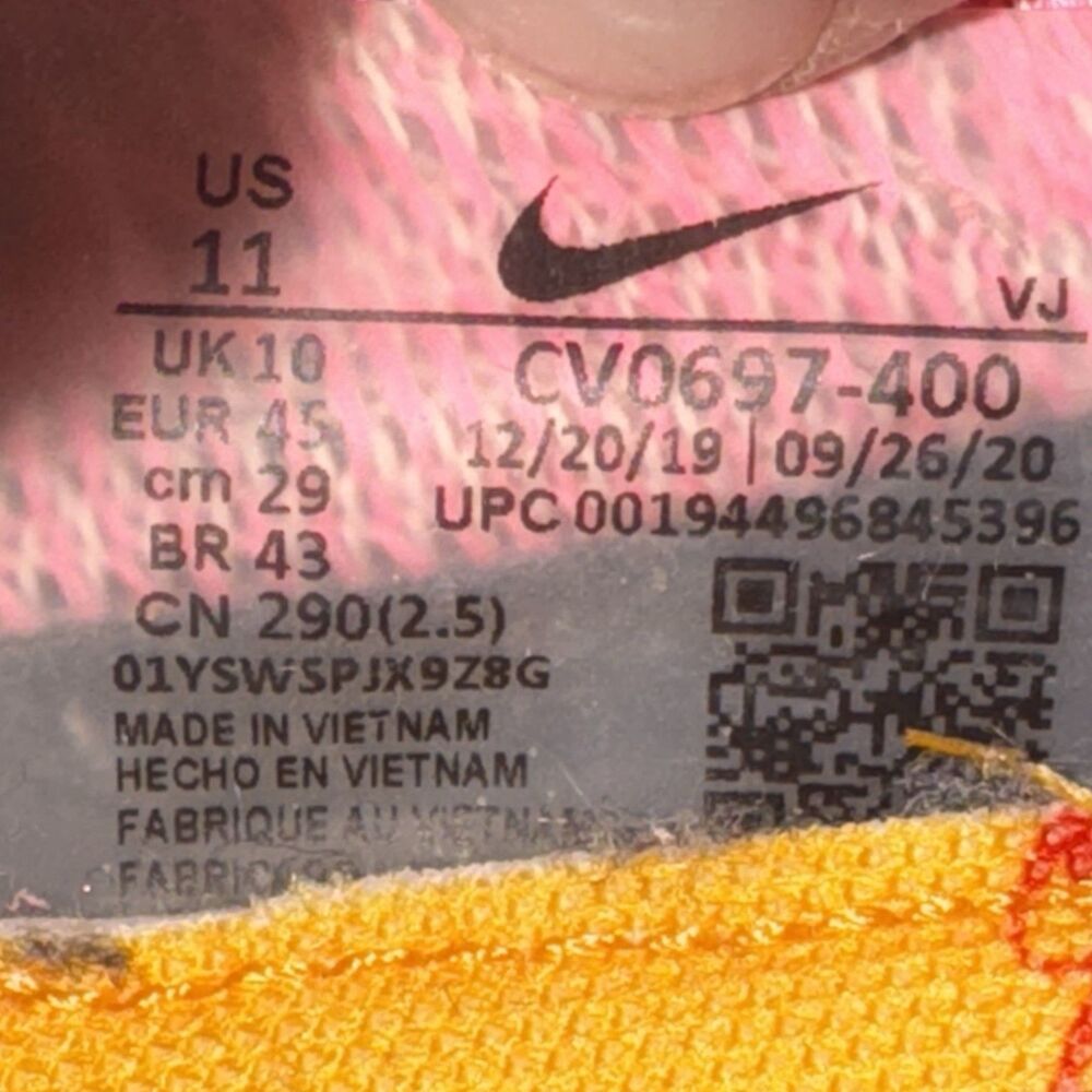 OFF-WHITE x NIKE Air Zoom Tempo NEXT% Pink Glow CV0697-400 NWOB Size 11 - Picture 2 of 15